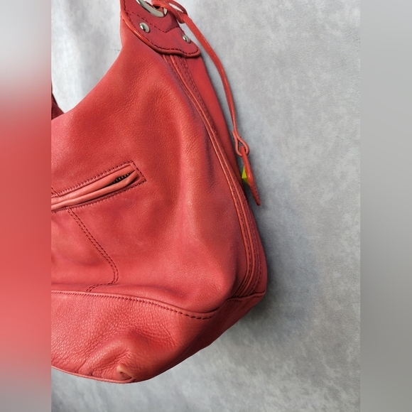 Donald J Pliner Apricot Bucket Shoulder Bag Med - Picture 16 of 16